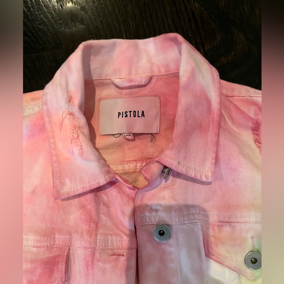 PISTOLA TIE-DYE JEAN JACKET - Picture 6 of 12